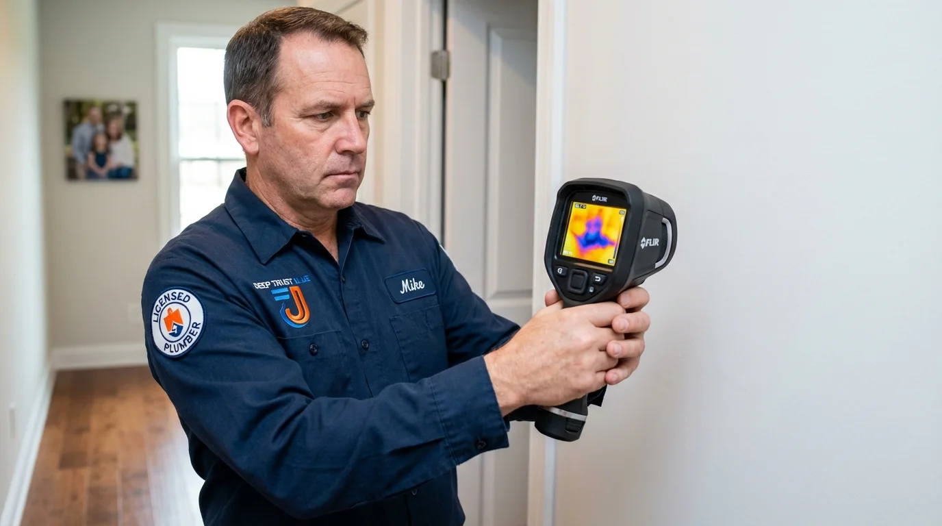Thermal imaging leak detection by Johns Plumbing LLC in Malone